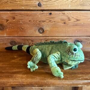 Ganz Webkinz Lizard Iguana Green Plush Stuffed Animal 15" No Code HM340